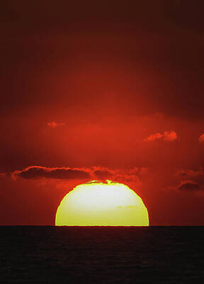 Wall Art featuring the photograph Blood Sunrise by Printed View