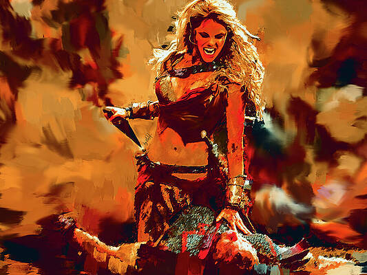 Woman Digital Art - Total War Warhammer by Gradify Creations