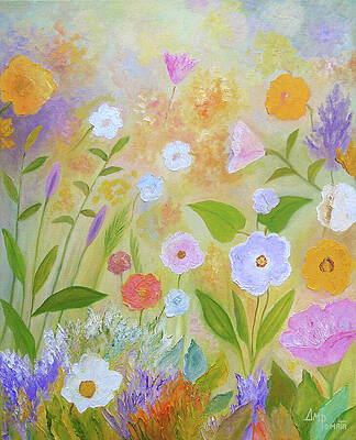 Nature Painting - Bloom To Shine by Angeles M Pomata