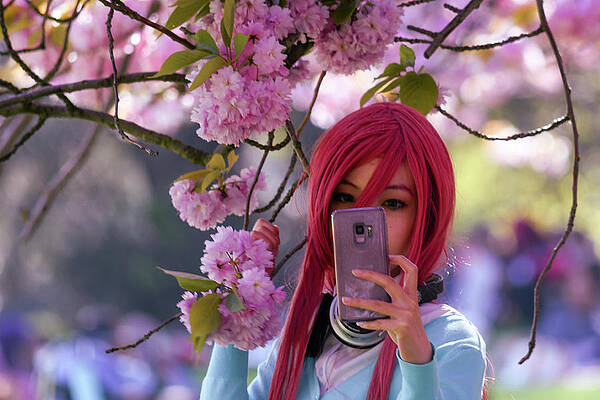 Blossom girl with red hair  by Andrew Lalchan
