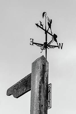 Weather Vane and Footpath Sign Wall Art