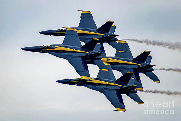 Wall Art featuring the photograph Blue Angel Diamond by Jeff Saunders