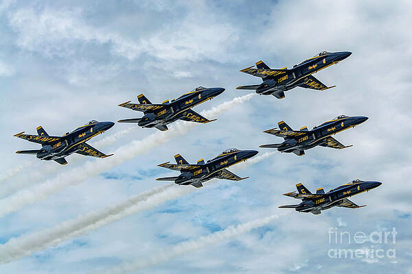 Wall Art featuring the photograph Blue Angels Up Close by Jeff Saunders