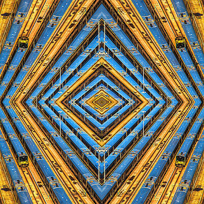 Yellow Wall Art featuring the photograph Blue Diamond by Elvira Peretsman