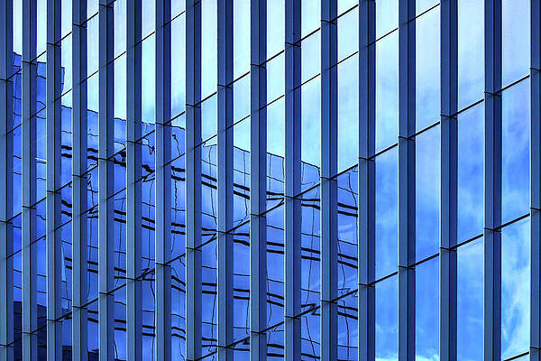 Wall Art featuring the photograph Blue Glass 1886 by Rick Perkins