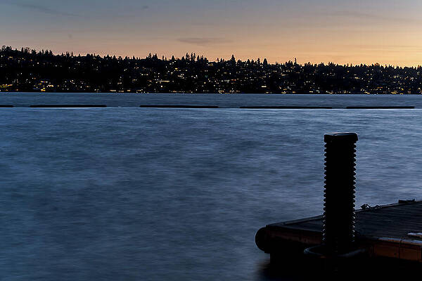 Blue Hour Across Lake Washington by Carl Prothman