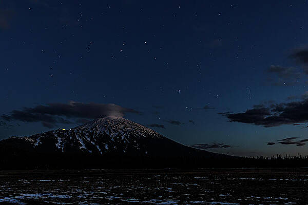 Mountain Wall Art featuring the photograph Blue Hour Bachelor by Tim Lyden