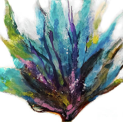 Wall Art featuring the painting Blue In The  Wild No. 2 by Anita Thomas