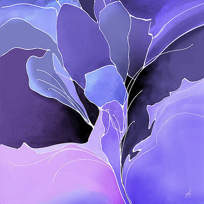 Blossom Digital Art - Blue Notes by Gina Harrison