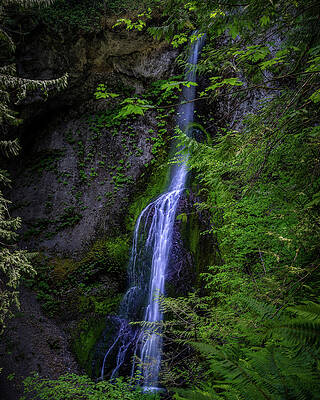 Water Photograph - Blue Ribbons Falls Number 2 by Matt Halvorson