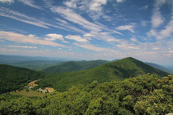Wall Art featuring the photograph Blue Ridge Majesty From Sharp Top by Deb Beausoleil