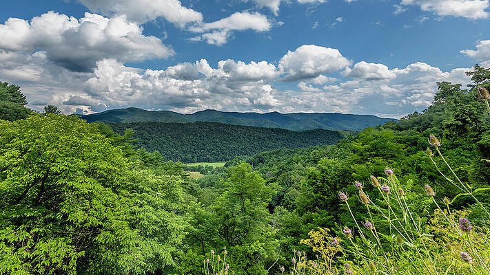 Sky Wall Art featuring the photograph Blue Ridge Mountains Of Virginia by David Fountain