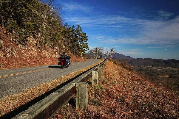 Wall Art featuring the photograph Blue Ridge Ride by Deb Beausoleil