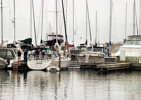Reflection Photograph - Tally's Boat Dock by Mark Triplett