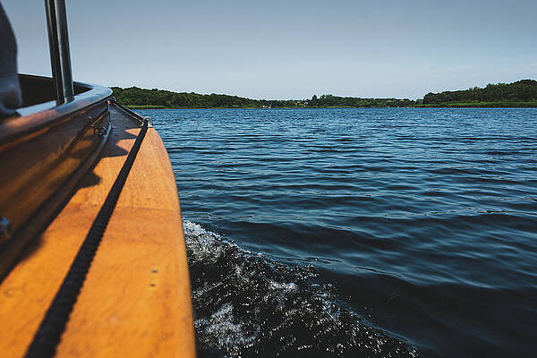 Sky Photograph - Boat On The Norfolk Broads by Scott Lyons