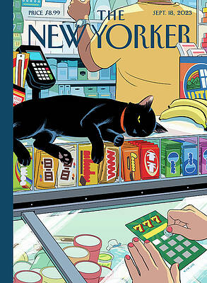 Bodega Cat in New York Painting