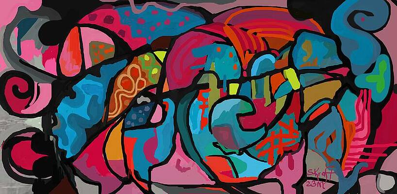 Bold Wall Art featuring the painting Bojangles by Sonja Kraft