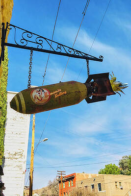 Arizona Photograph - Bomb Sign by Tatiana Travelways