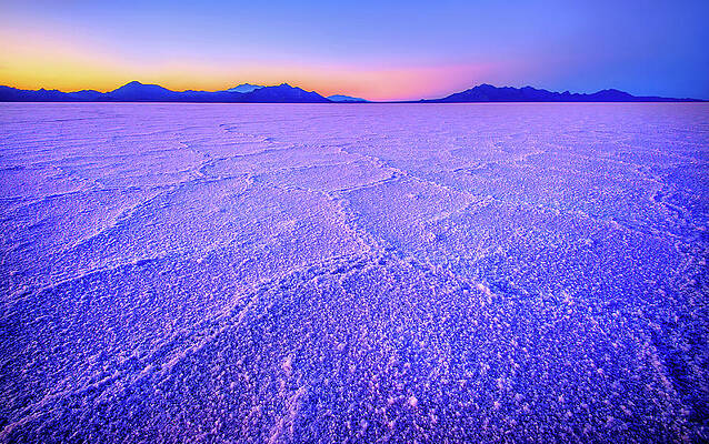 Beautiful Photograph - Bonneville Salt Flats Sunset by Abbie Warnock