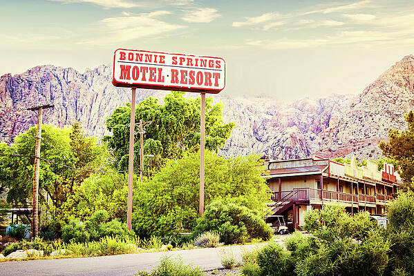 Nature Wall Art featuring the photograph Bonnie Springs Motel Resort by Tatiana Travelways