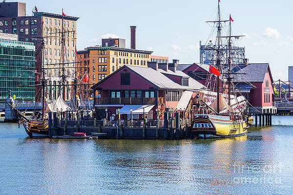Wall Art featuring the photograph Boston Tea Party Ships And Museum by Paul Velgos