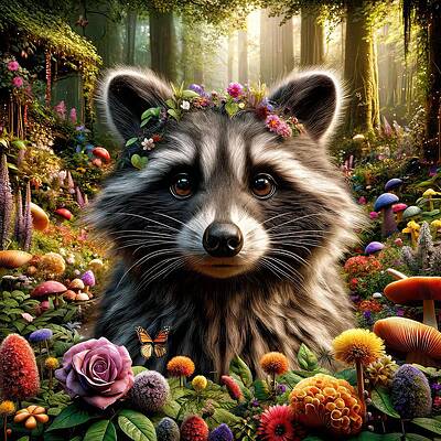 Digital Art - Botanical Bandit by Bill And Linda Tiepelman