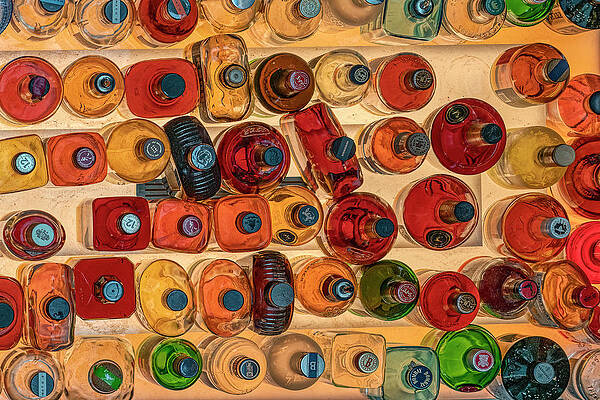 Wall Art featuring the photograph Bottles And More Bottles by Penny Polakoff