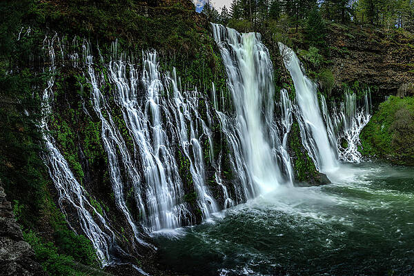 Waterfall Wall Art featuring the photograph Bountiful Burney by Tim Lyden