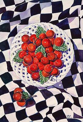 Washington Painting - Bowl Of Cherries by Grant Nixon