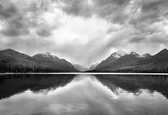 Wall Art featuring the photograph Bowman Lake, Glacier N.P. by Joe Schofield