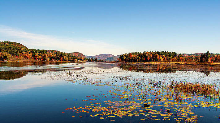 Sky Wall Art featuring the photograph Brant Lake Adirondack by Louis Dallara