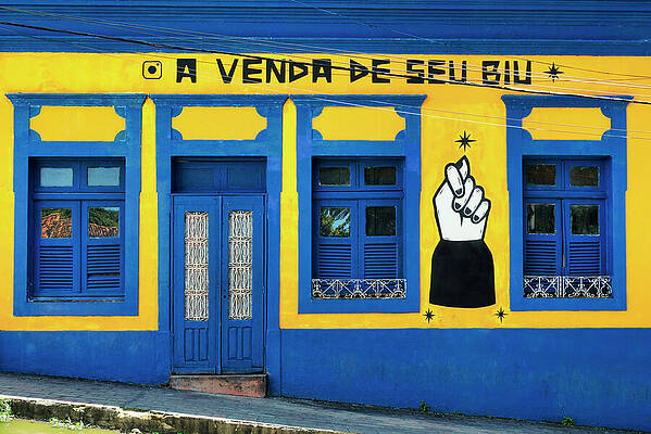 Vibrant Wall Art featuring the photograph Brazilian Odyssey - Blue Venda Olinda by Philippe HUGONNARD