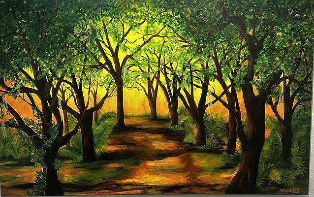 Wall Art featuring the painting Breaking Dawn by Barbara Landry