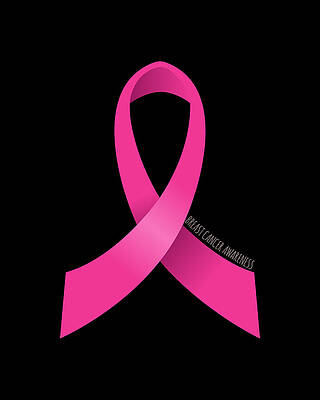 Awareness Wall Art featuring the digital art Breast Cancer Awareness by Flippin Sweet Gear