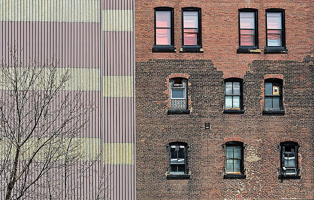 Architecture Wall Art featuring the photograph Brick Facade - Halifax, Nova Scotia, Canada by KJ Swan