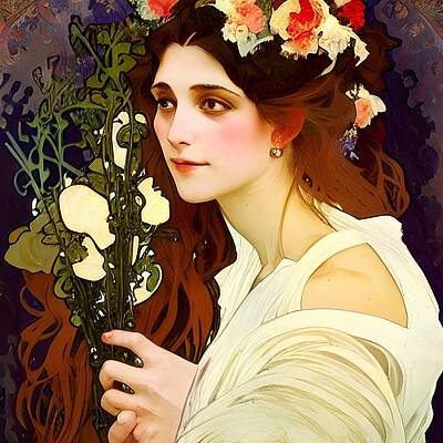 Bride with Long Hair by Annalisa Rivera-Franz