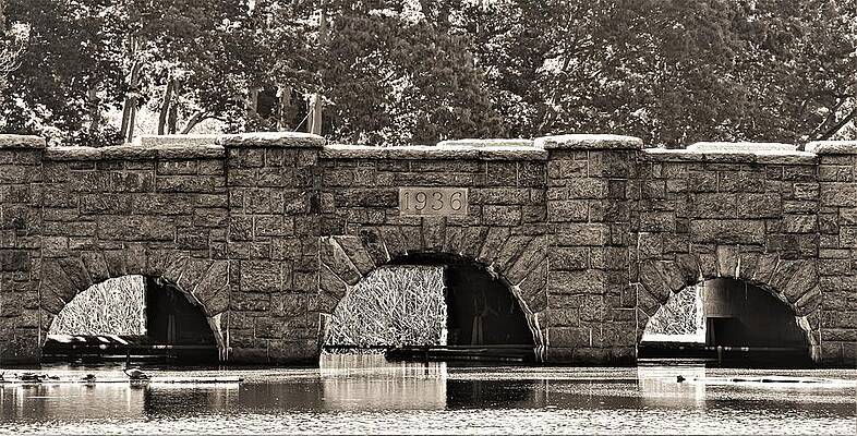 Wall Art featuring the photograph Bridge 1936 by John Linnemeyer