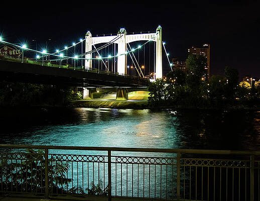 Photograph - Bridge At Night by Robert Allen Hill