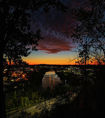 Wall Art featuring the photograph Bridges Over The River by Jonny D