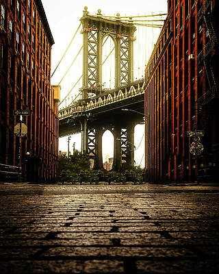 Architecture Wall Art featuring the photograph Brooklyn Bridge New York NY by Printed View