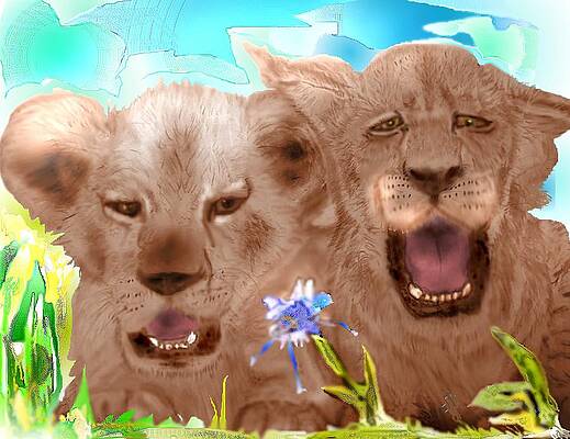 Mixed Media - Brothers And Allergies by Pamela Calhoun