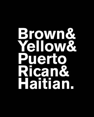 Brown Yellow Puerto Rican Haitian Print