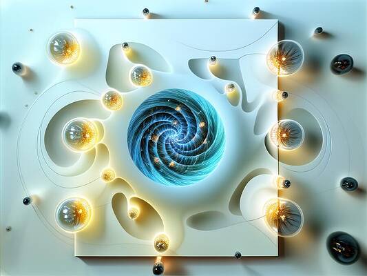 Reflection Digital Art - Bubble Universes by Eris And AI