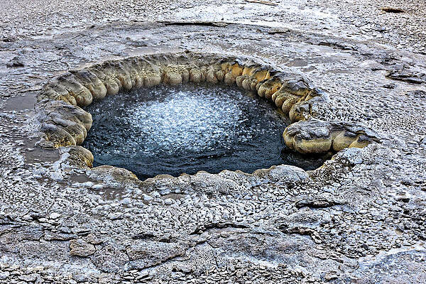 Textured Photograph - Bubbles In The Hot Tub -- Beach Spring In Yellowstone National Park, Wyoming by Darin Volpe