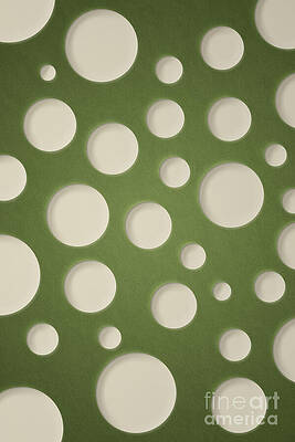 Geometric Digital Art - Bubbly Evergreen Delights No1 by Ema Paraschiv