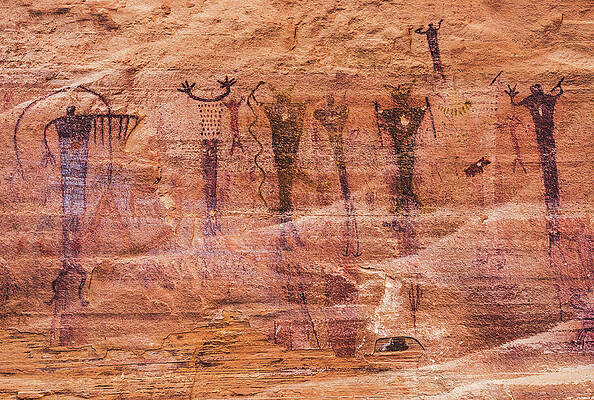 Alien Photograph - Buckhorn Draw Pictograph Panel, Utah by Abbie Warnock