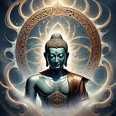 Digital Art - Buddha by The Luxury Art Collection