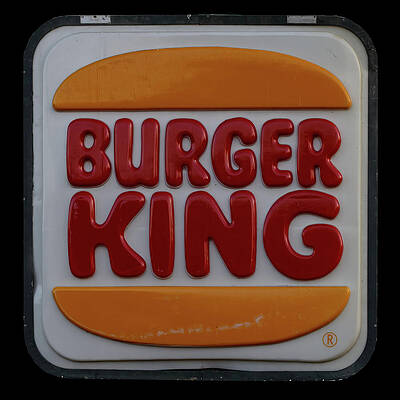 Wall Art featuring the photograph Burger King Sign by Flees Photos