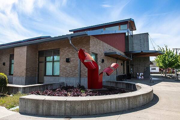 May Photograph - Burlington Library by Tom Cochran