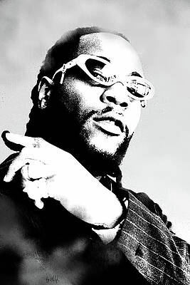 Dramatic Digital Art - Burna Boy, Last Last by Gradify Creations